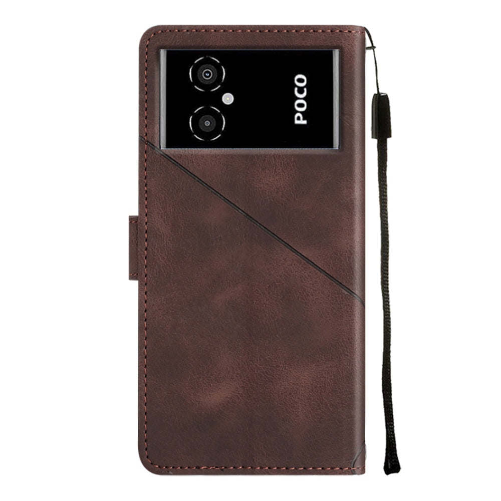 Cell Phone Case For Xiaomi Poco M4 5G M5 4G PT005 YB Imprinting Series-6 Leather Skin-friendly Imprinted Phone Cover Cell Phone Case For Xiaomi Poco M4 5G M5 4G PT005 YB Imprinting Series-6 Leather Skin-friendly Imprinted Phone Cover